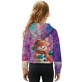thumbnail image 2 of Xoenoiee Christmas Snowman Print Oversized Sweatshirt for Girls Kids Fall Outfits Xmas Long Sleeve Hoodie Quarter Zip Pullover Tops with Kangaroo Pocket, Size 9-10 Years, 2 of 7