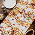 thumbnail image 2 of Orange Pumpkins Fall Table Runner, Autumn Thanksgiving Kitchen Dining Table Decoration for Home Party Decor 13x36 Inches, 2 of 9