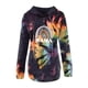thumbnail image 5 of Sudadera de manga larga con estampado tie-dye y capucha para mujer Blusa informal Jersey Tops Pompotops  gfhjh12443, 5 of 6