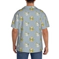 thumbnail image 3 of Fotbe Baby Elephant Giraffe Camisa Estampada de Manga Corta para Hombre, Casual de Verano, Estilo Playero, Sin Arrugas-4X-Large, 3 of 5