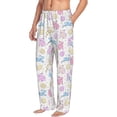thumbnail image 2 of Balery Easter Colorful Rabbit print Men's Pajama Pants,Ultra Lightweight Pjs,Lounge Pant-XX-Large, 2 of 9