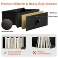 thumbnail image 5 of GUNAITO Tall Led Dresser for Bedroom with 6 Drawers Chest of Drawers Fabric Storage Bin Dark, 5 of 8