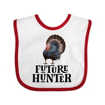 Inktastic Turkey Hunting Future Hunter Boys Baby Bib