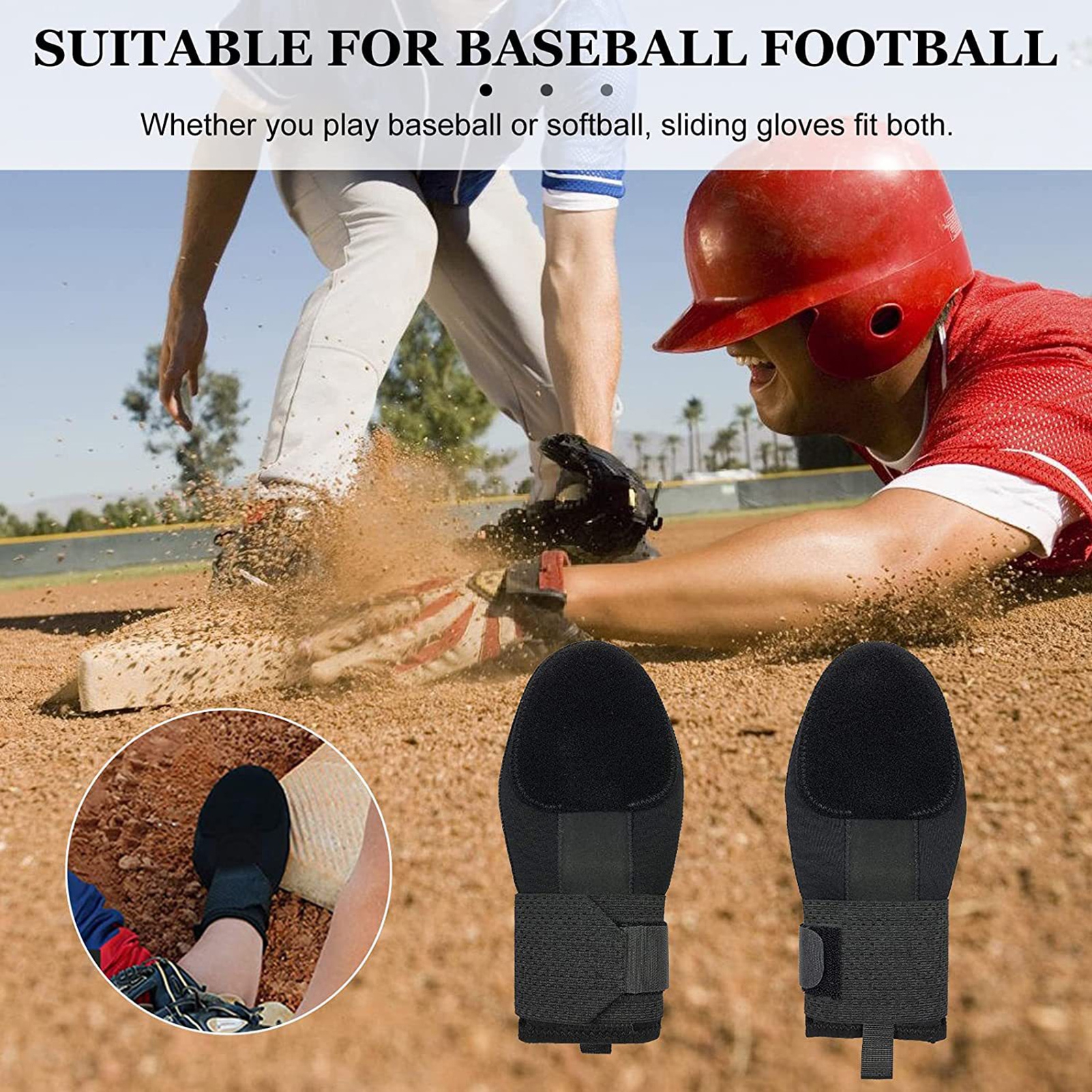 Hobeauty Softball Glove Baseball Glove with Sliding Gloves Hand