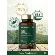 Kelp Supplement Capsules | 1000mg | 180 Count for Men and Women | by Tahoe Nutritionals