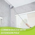 thumbnail image 2 of Cobweb Duster with Extension Pole, Spider Web Brush & Ceiling Cleaning Kit, 100" Microfiber Feather Cleaner Washable Head for Fan, Furniture, Home, 2 of 5