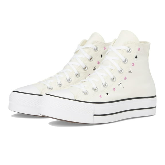 Converse Women's Chuck Taylor All Star High-Top Platform Sneaker, Egret/Black/Cactus Bud, 9