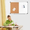thumbnail image 4 of VUSIGN 2 in 1 Combo Whiteboard for Wall Magnetic Dry Erase Board Cork Combination Board 24" x 36" School Supplies, 4 of 7