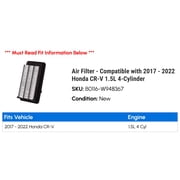 Air Filter - Compatible with 2017 - 2022 Honda CR-V 1.5L 4-Cylinder 2018 2019 2020 2021