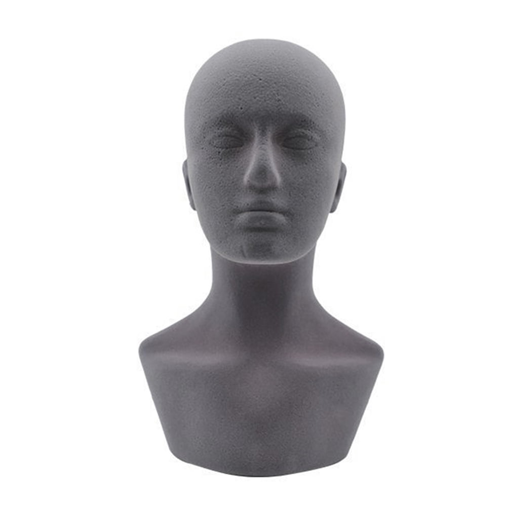 Tiyuyo Foam Mannequin Male Head Model Cap Wig Eyeglass Displaying Stand