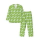 thumbnail image 1 of Balery Green Lemon Slices Pijama para Hombre de Dos Piezas con Manga Larga, Conjunto de Dormir y Descanso Suave con Bolsillos-Large, 1 of 7