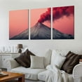 thumbnail image 2 of Nawypu  Canvas Wall Art Prints Active vulcano Paintings Poster Artwork Home Decor Ready to Hang for Living Room Bedroom Dining Room 12''x16''X3 Panels, 2 of 4
