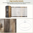 thumbnail image 4 of Industrial Lampshades 2 Pack Brown Shiplap Aged Wooden Planks Natural Wood Grain 13"x13"x10" Light Shade for Table Lamps Floor Lamps Drum Lamp Shades Lampshade Replacement Easy Assembly, 4 of 8