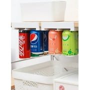 KingFurt 2PCS Hanging Soda Can Organizer for Refrigerator - Space Saving Rack - Stacking Can Dispenser for Pantry & Freezer - Up to 16 Cans Capacity