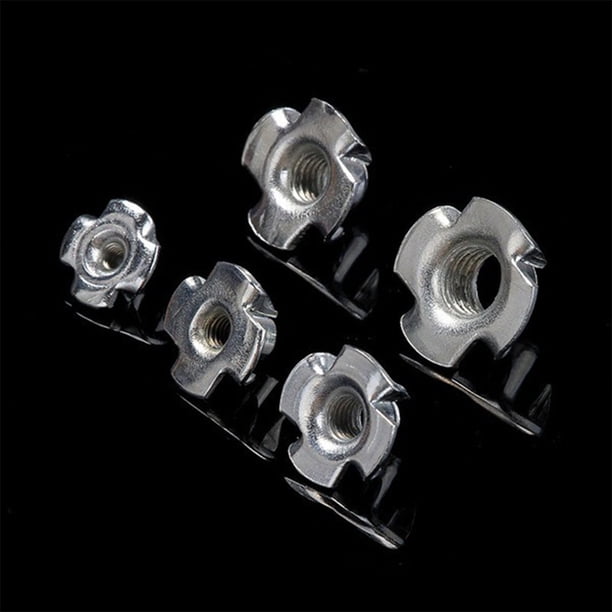 Juego De 100 Tuercas De Chapa De Acero Inoxidable | M4, M5, M6, M8 Para Coches Y Proyectos DIY