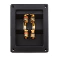 thumbnail image 2 of Conectores de Copa de Tornillo de Subwoofer de 4 Vías Soledad Caja Cuadrada Terminal Binding Post Cobre, 2 of 9