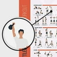 thumbnail image 4 of FitMate 8-Pack Workout Exercise Poster Bundle Set - Dumbbell, Barbell, Bodyweight, Kettlebell, and More Fitness Gym Workout Routine with Free Weights Home Gym Decor, Room Guide (16.5 x 25 Inch), 4 of 5