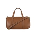 thumbnail image 3 of Free Assembly Women's Faux Leather Frame Satchel Handbag, Autumn Brown, 3 of 6