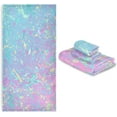 thumbnail image 7 of Dreamtimes 3 PCS Towel Fantasy Gradient Rainbow Cotton Bath Towel Set (1 Bath Towel, 1 Hand Towel, 1 Washcloth) for Bathroom, Super Soft and Quick Dry Towels, 7 of 7