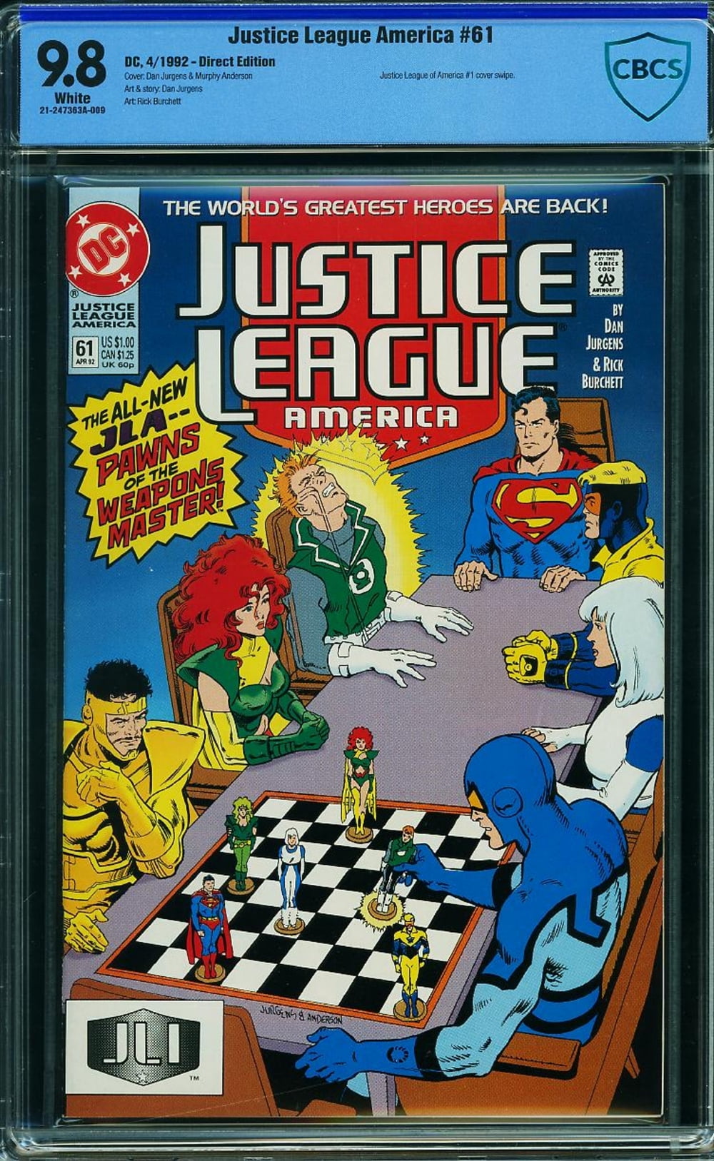 Cover of Justice League America #61