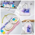 thumbnail image 4 of FJLBDE Case for Samsung Galaxy Tab S8 Plus 2022/S7 FE 2021/S7 Plus 2020 12.4-Inch with 360 Kickstand, Shoulder Strap Carrying Cover, Multicolor Pink, 4 of 6