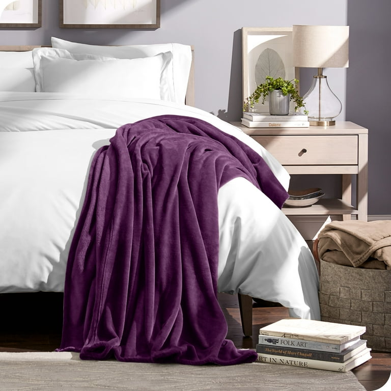 Bare Home Microplush Fleece Blanket 300 GSM Fuzzy Microfleece