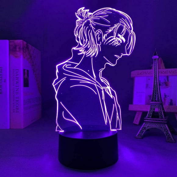 Beautiful Gift 3D Anime Illusion Night Lightattack On Titan Hange Zoe Lamp for Home Decor Birthday Gift Manga Attack On Titan Led Lamp Hange