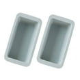 thumbnail image 3 of PENGXIANG 2pcs DIY Rectangular Cake Mold Pan Silicone Baking Mold Toast Mold Cake Sandwich Box for Mousse Cake Bread (Blue), 3 of 5