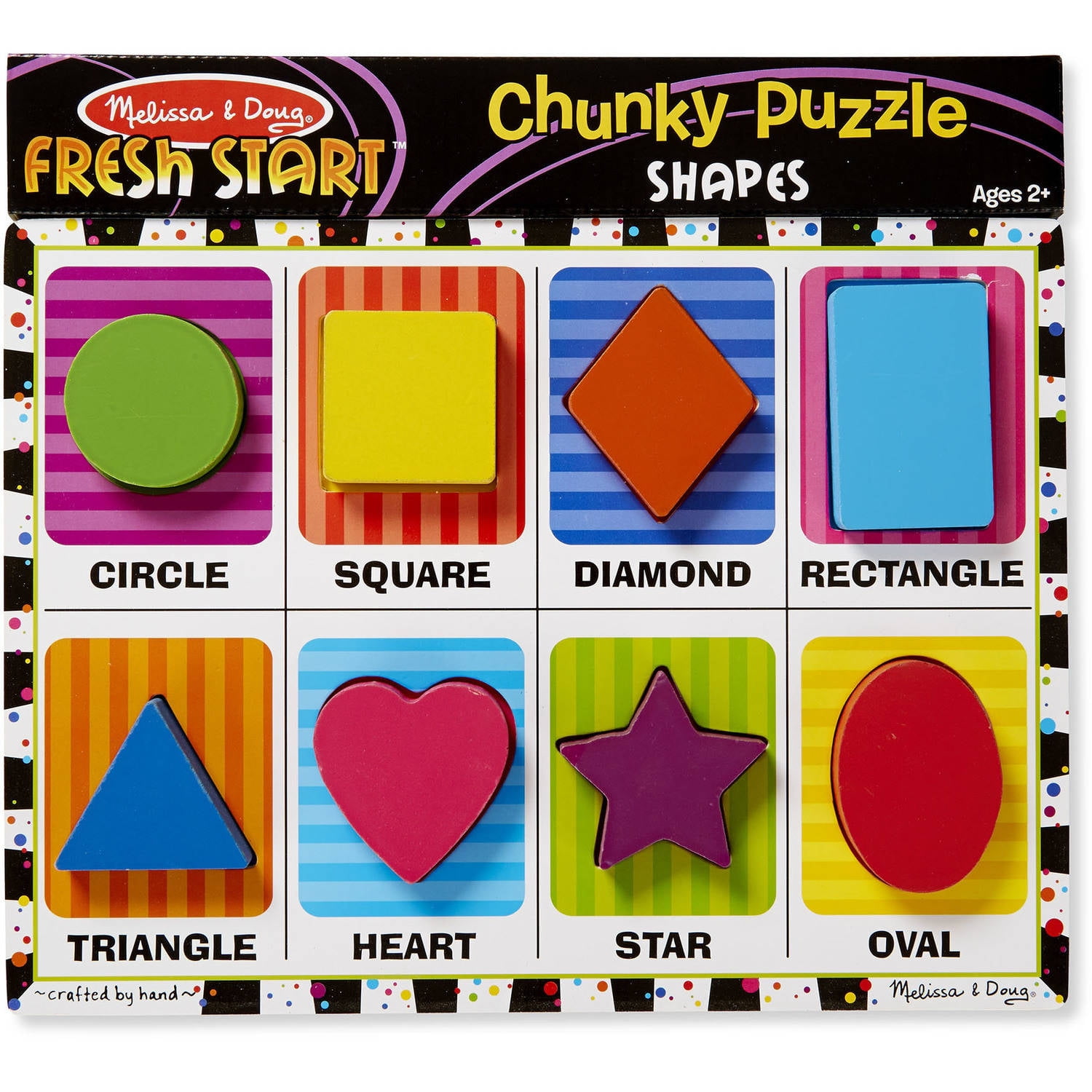 melissa and doug wooden shape puzzle
