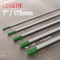 thumbnail image 4 of Electrodo de tungsteno para soldadura TIG YESWELDER, tungsteno puro, 1/8 x 175 mm, verde, paquete de 10, 4 of 7