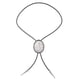 thumbnail image 2 of Corbata de bolo Yuyangstore Occidental Ajustable Blanco, 2 of 8