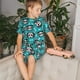 thumbnail image 4 of Balery Skull Cat Conjunto de Pijama Infantil de Manga Corta con Estampado – Ropa de Dormir de Algodón Suave-Small, 4 of 6