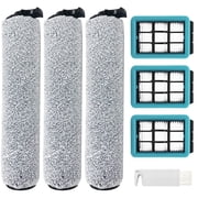 3831 Replacement Brushes and Filters Compatible with Bissell Crosswave HF2/3845N/3831 Vaccum Cleaner, 3 Brush Rolls+3 Filters+1 Cleaning Brush