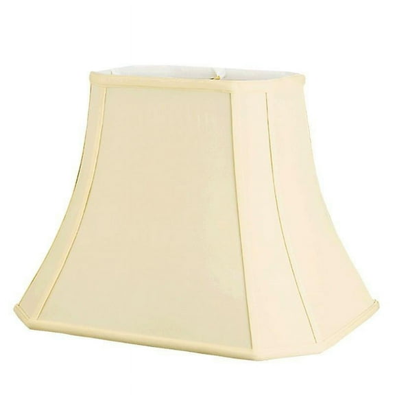 Eggshell Shantung Silk (12 by 16 Inch) Rectangle Cut Corner Lamp Shade