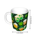 thumbnail image 2 of Yiaed St Patrick's Day10 Print Ceramics Coffee,Large Handle Design,Extra Large Tea and Coffee Cup for Office and Home Mugs, 2 of 6