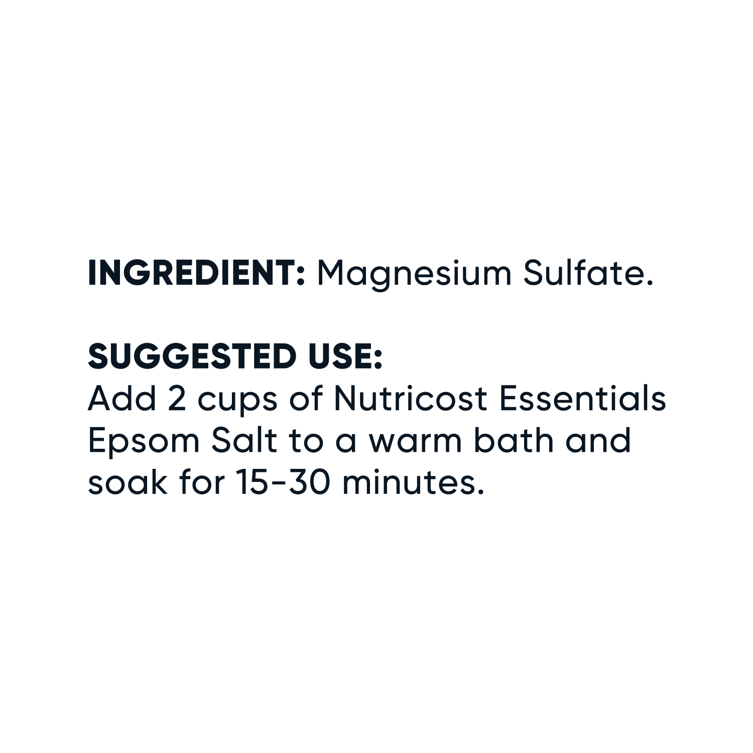 Nutricost Essential Pure Epsom Salt 8 LBS - 100% Pure Magnesium Sulfate
