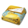 thumbnail image 3 of Yellow Lemon Throw Blanket for Women, Men & Kids - Super Soft Plush Blanket Throw Fleece Blanket Animal Blanket, 3 of 8