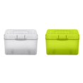 thumbnail image 1 of LEEYNEER Index Card Holder Index Card Box Notecard Box Flash Card Holder Index Organizer 2PC, 1 of 7