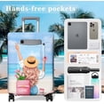 thumbnail image 2 of Travel Luggage Cover Suitcase Girl Protector Storage Fits 18-32 Inch Luggage Flower Luggage Protector Wheel Covers Patterned Travel with Pocket Elastic Luggage Anti-scratch Suitcase Cover XL, 2 of 6
