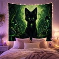 thumbnail image 2 of Kittens Fluffy Kitten with Vivid Eyes Sitting Upright, Playful Fantasy for Cat Lovers, Cat Wall Art, Mother'S Day Gift, Tapestry Wall Hanging for Bedroom, Living Room and Dorm, 2 of 7