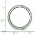 thumbnail image 3 of Titanium Grooved Edge 8mm Mens Wedding Ring Size 10, 3 of 8