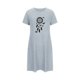 thumbnail image 5 of Camisón corto de talla grande para mujer, camisón de manga corta con estampado de pecho a la moda, camisón para mujer, 5 of 7
