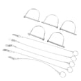 thumbnail image 1 of Pasador De Acoplador De Seguridad, Fijación Estable, Pasador De Bloqueo De Eje De Alambre Redondo De 5 Piezas, Acero Inoxidable De 6 X 70 Mm, Fácil De Usar Con Cadena, 1 of 7