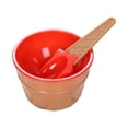 thumbnail image 3 of Dessert Bowl, Serving Cup, Plastic Sundae Bowls and Spoons Set with Stackable Space Saving Design for Adult Yogurt Party Favors Tableware, 3 of 5