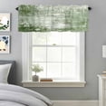 thumbnail image 4 of Vintage Green Texture Valances for Windows,Kitchen Valance Rod Pocket Short Curtain, Farm Retro Shabby Wall Art Valance Curtain Window Valances for Bedroom Bathroom Living Room 60x18in, 4 of 9