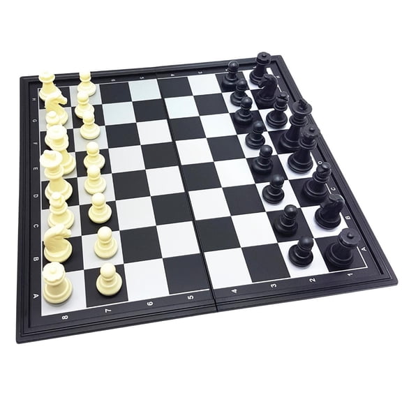 Lexibook Chessman Classic Magnetic Foldable Chess, 32 Pieces, Grey