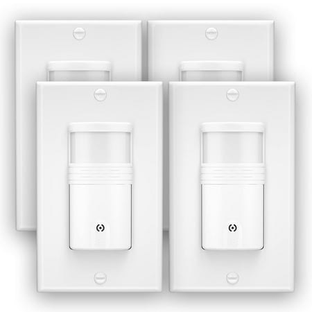 EverElectrix 10 Pack, 3-Way Motion Sensor Light Switch (Not Single Pole), Neutral Wire Required, Indoor in-Wall Occupancy Sensor with Wall Plate, Adjustable Timer, Title 24, UL Certified, White