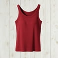 thumbnail image 6 of Busydd Tank Top for Women Built in Bra Comfy Breathable Solid Color Womens Undershirts Casual Round Neck Sleeveless Women's Tops L, 6 of 7