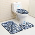 thumbnail image 5 of Inteprter 3 unids/set juego de alfombras de baño alfombrilla de baño antideslizante Pedestal cubierta de asiento de inodoro de baño Juegos de accesorios de baño tres, 5 of 5
