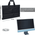 thumbnail image 2 of 2X Travel Carrying Case for 24Inch Desktop Computer,Protective Storage Bag for Monitor Dust Cover with Handle,2 x Travel Carrying Case,Black, 2 of 8
